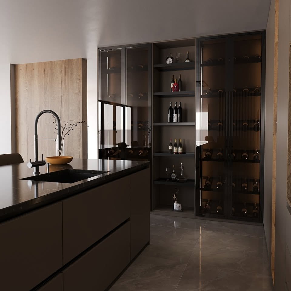 Cozinha com Garrafeira Integrada